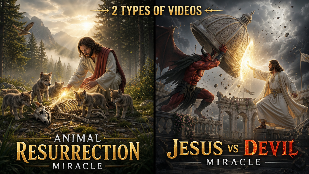 How to Make Viral Jesus Miracle AI Videos Free — Animals Resurrection & Devil Defeat 2026